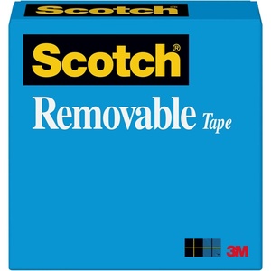 Scotch Removable Tape, 3/4 in x 2,592 in, 1 Box/Pack, Post-it Technology (811)
