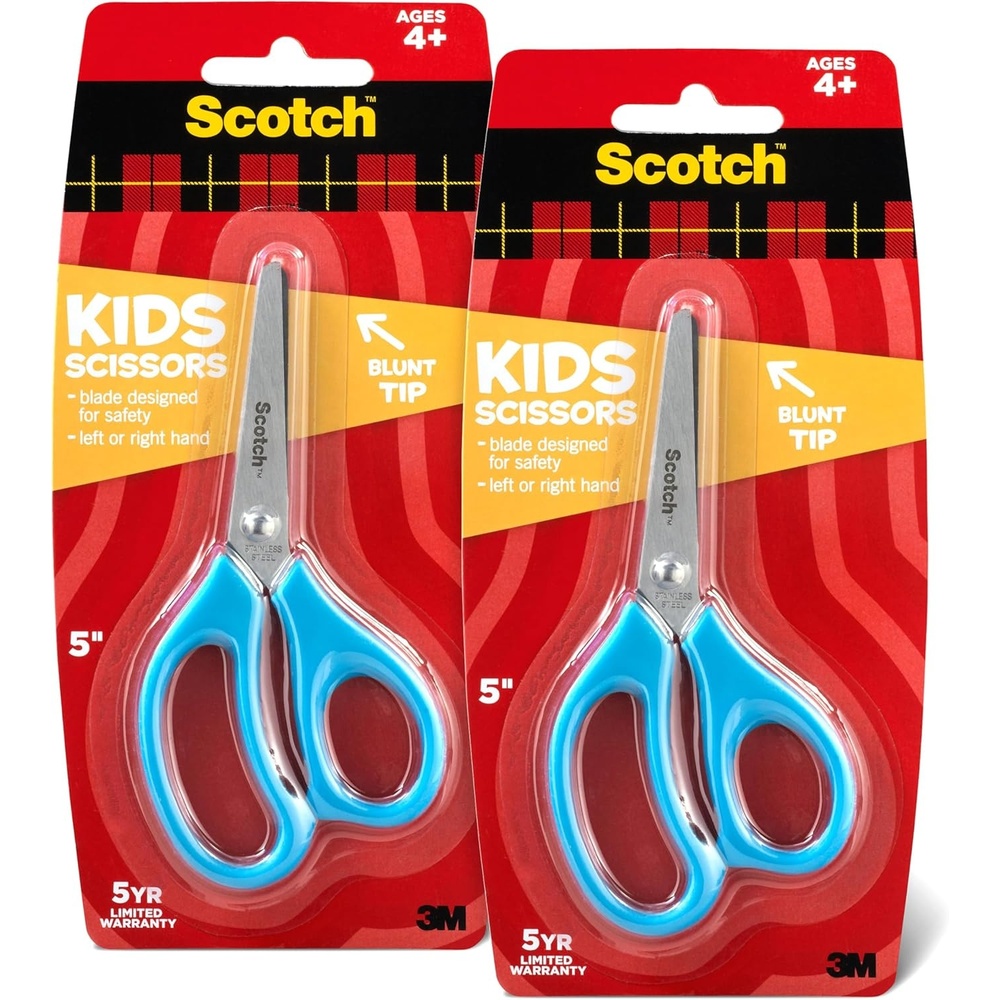 image:imageScotch 5 Blunt Kid Scissors Ideal for School and AtHome Crafting Projects 1441B Color may vary5 Pack of 2