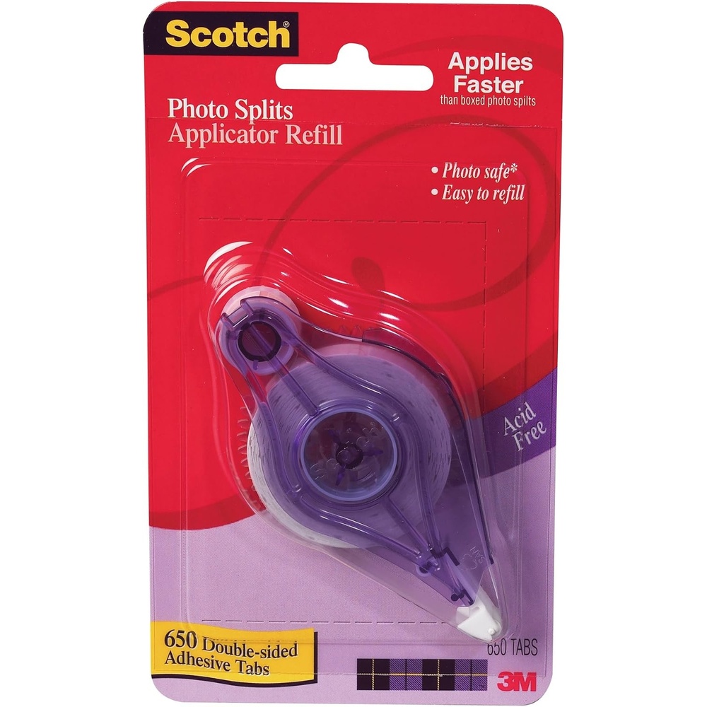 image:imageScotch Adhesive Squares Applicator Refill 31 in x 43 in AcidFree and Photo Safe 6Pack