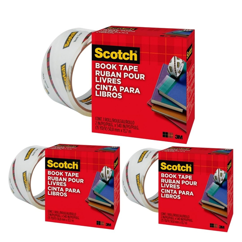 image:imageScotch Book Tape 2 in x 540 in Excellent for Repairing Reinforcing Protecting and Covering 8453