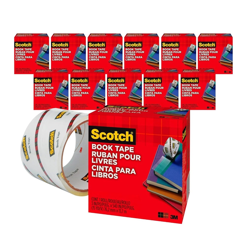 image:imageScotch Book Tape 3 in x 540 in Excellent for Repairing Reinforcing Protecting and Covering 84530012