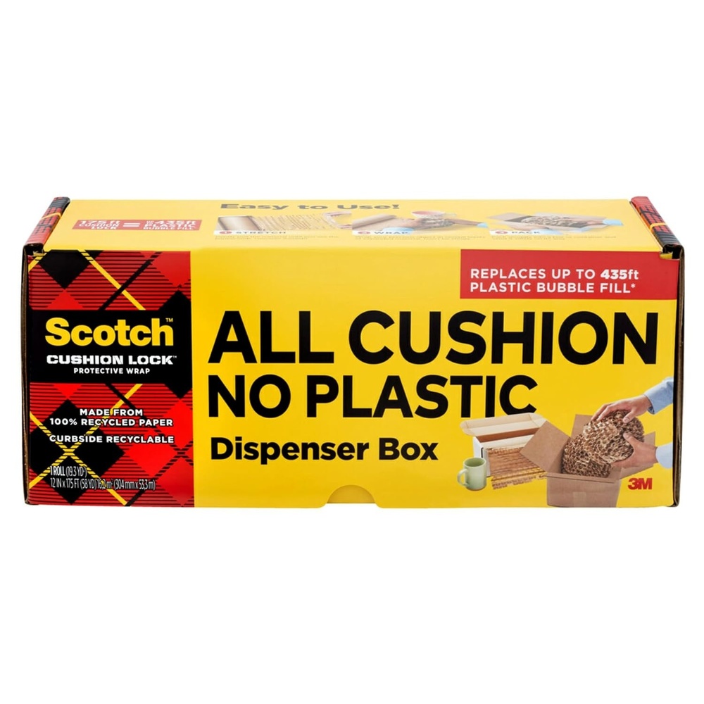 image:imageScotch Cushion Lock Protective Wrap 12 in x 175 ft Paper Wrap Cushions and Conforms Around Items to Secure and Protect Christmas Presents Packaging Solution for Shipping Holiday Gifts 1 Wrap175 Foot Roll