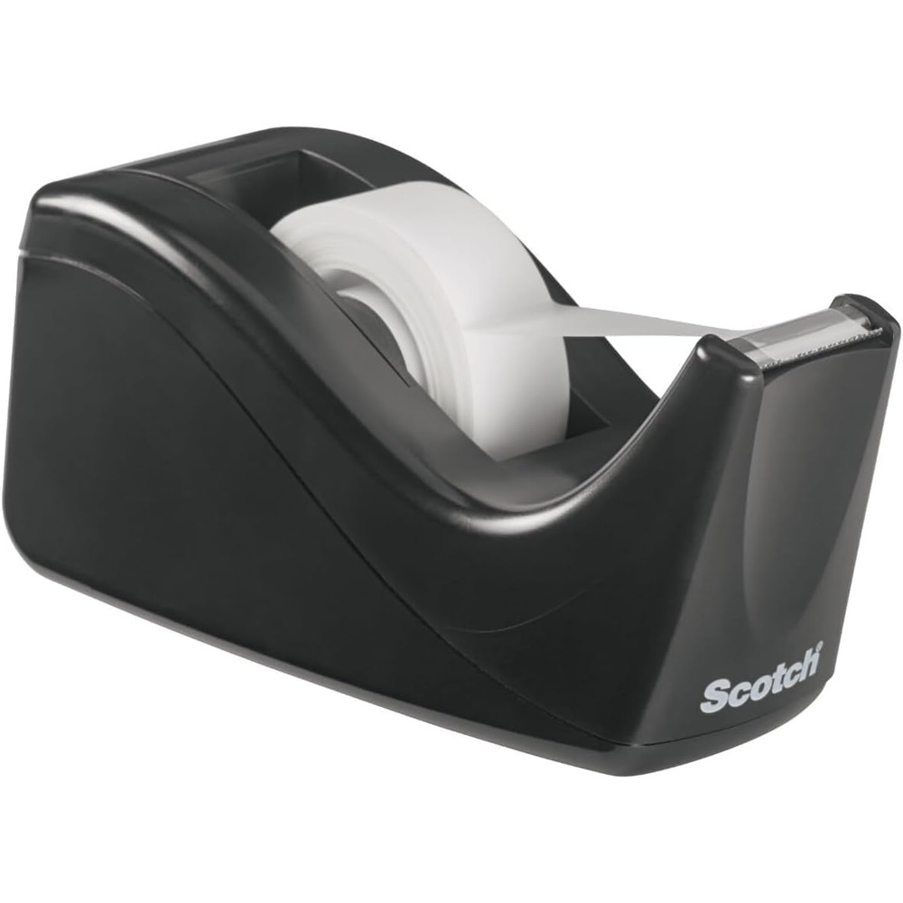 image:imageScotch Desktop Tape Dispenser Black TwoTone 1 DispenserPack C60BKUp To 34 In Pack of 12