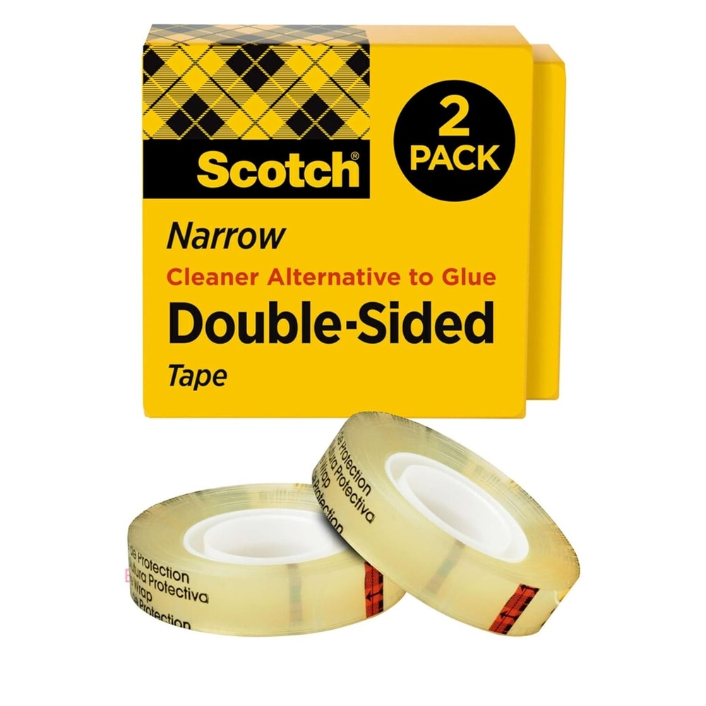 image:imageScotch Double Sided Tape Office and School Supplies for Arts and Crafts Alternative to Scrapbooking Tape 050 in x 500 in 2 Refill Tape Rolls2 Rolls