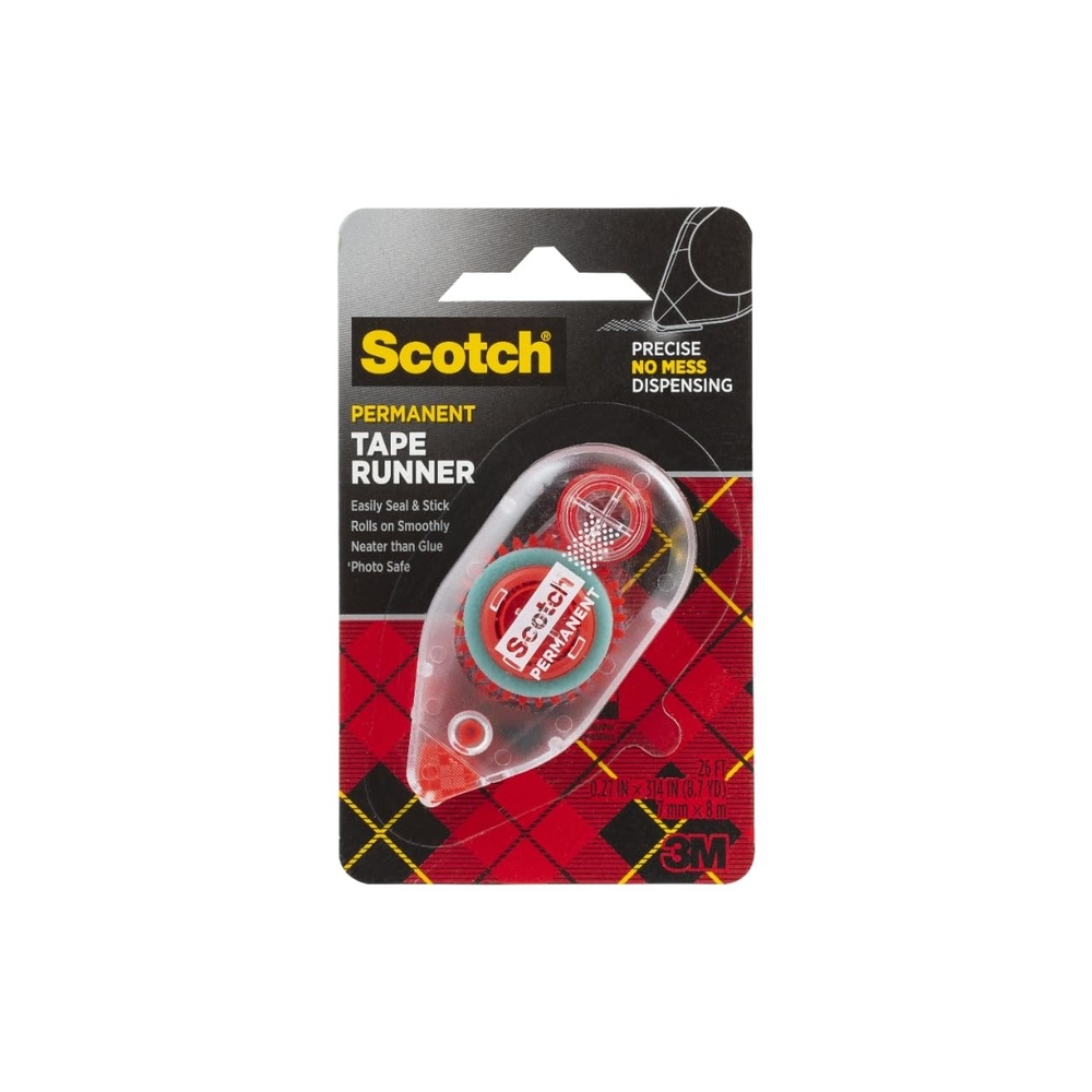 image:imageScotch Double Sided Tape Runner 027 in x 26 ft Perfect for Holiday Crafts Gifts and DIY 1Pack1Pack