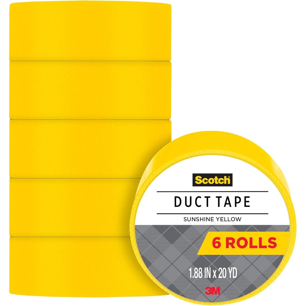 image:imageScotch Duct Tape 188 in x 20 yd Sunshine Yellow 6 Pack 920YLWC