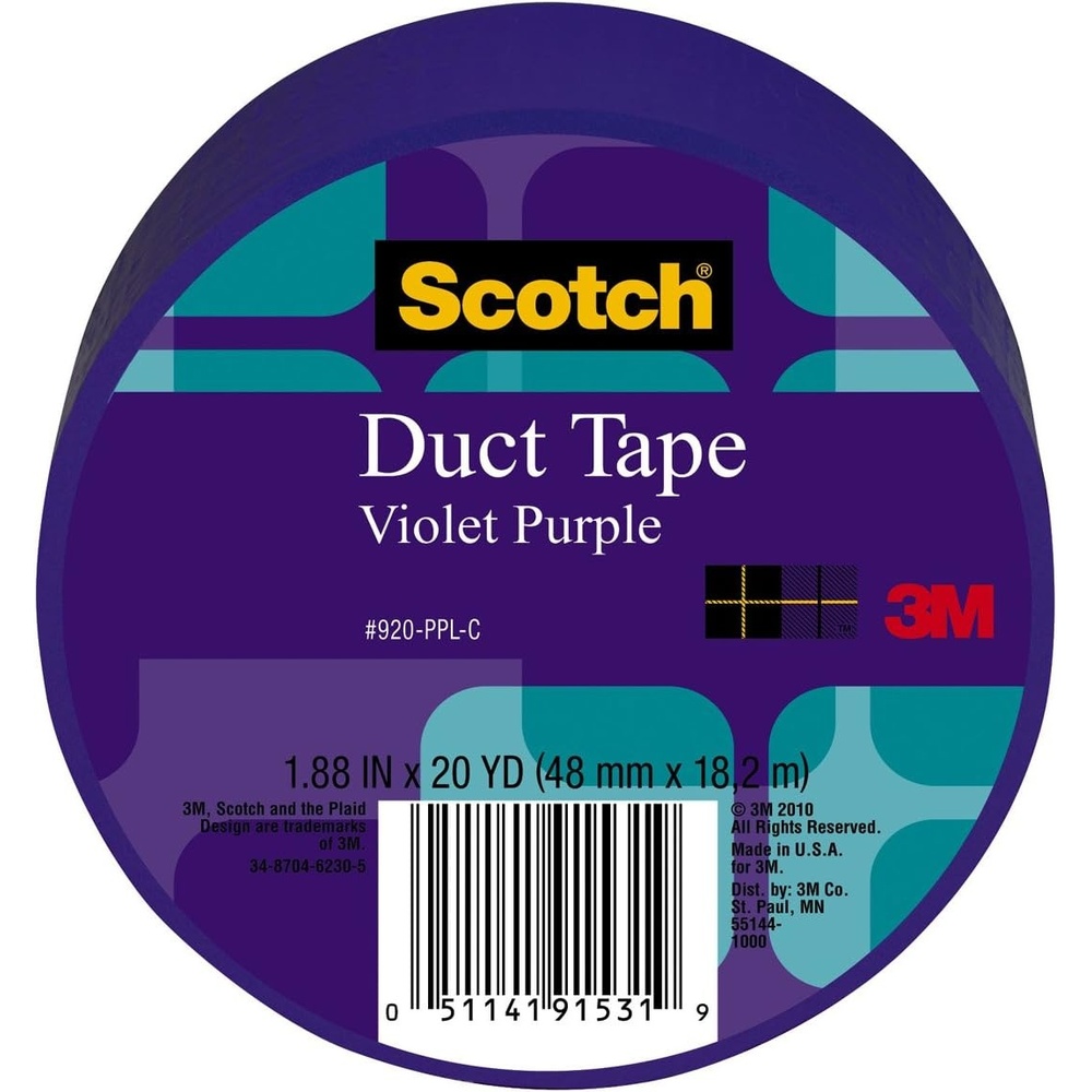 image:imageScotch Duct Tape Violet Purple 188Inch by 20Yard 6Pack