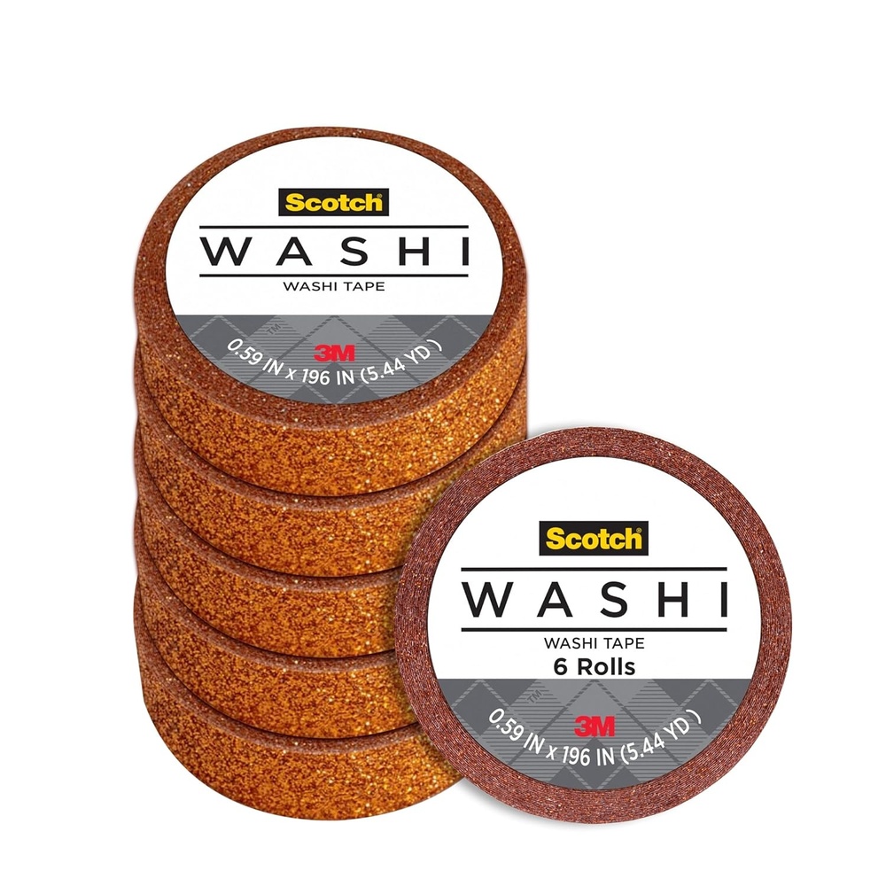 image:imageScotch Expressions Glitter 059 x 196  Dark Blue 6 Rolls C514BLU2Bright Orange