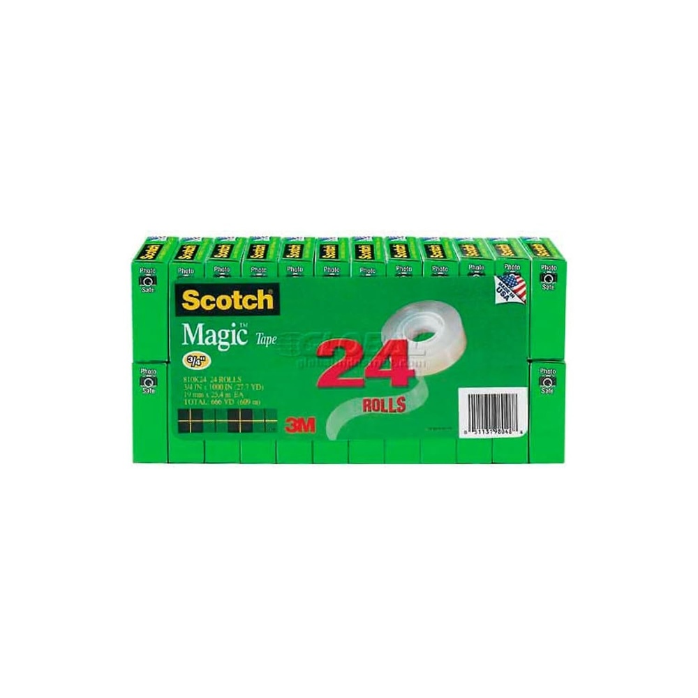 image:imageScotch Magic Tape Invisible Home Office Supplies and Back to School Supplies for College and Classrooms 16 Rolls24 Rolls Pack of 6
