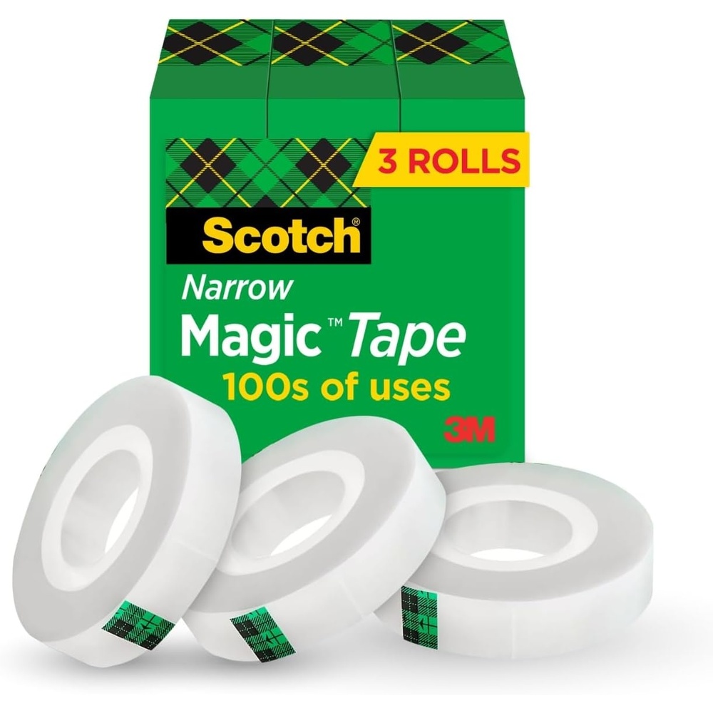 image:imageScotch Magic Tape Invisible Home Office Supplies and Back to School Supplies for College and Classrooms 3 Rolls3 Rolls