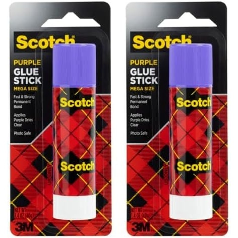 image:imageScotch Mega Purple Glue Stick 14 oz Acid Free and NonToxic 6108MEGAPack of 2 14 oz each