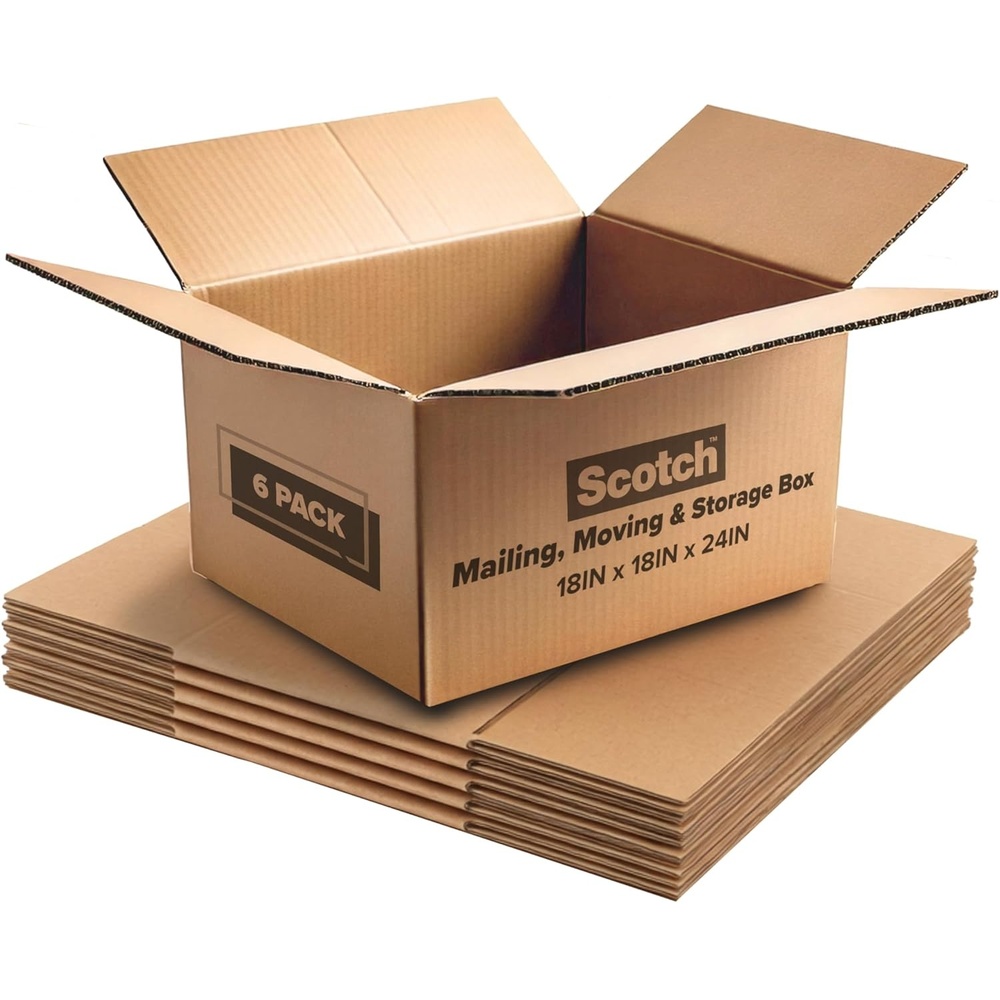 image:imageScotch Moving and Storage Box 8028MOVLGFB 18 in x 18 in x 24 in 457 cm x 457 cm x 609 cm18 x 18 x 24 Inches