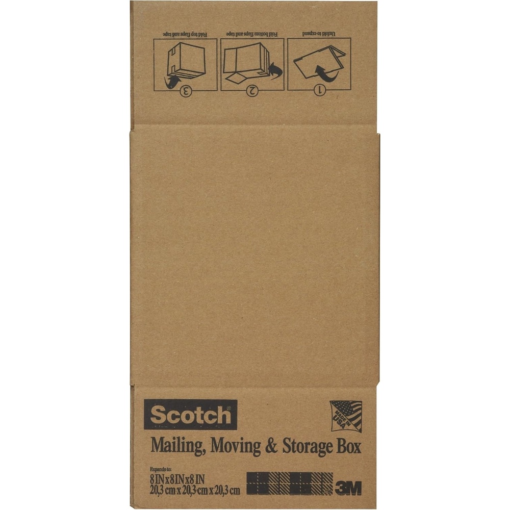 image:imageScotch Moving and Storage Box 8028MOVLGFB 18 in x 18 in x 24 in 457 cm x 457 cm x 609 cm8 x 8 x 8 Inches