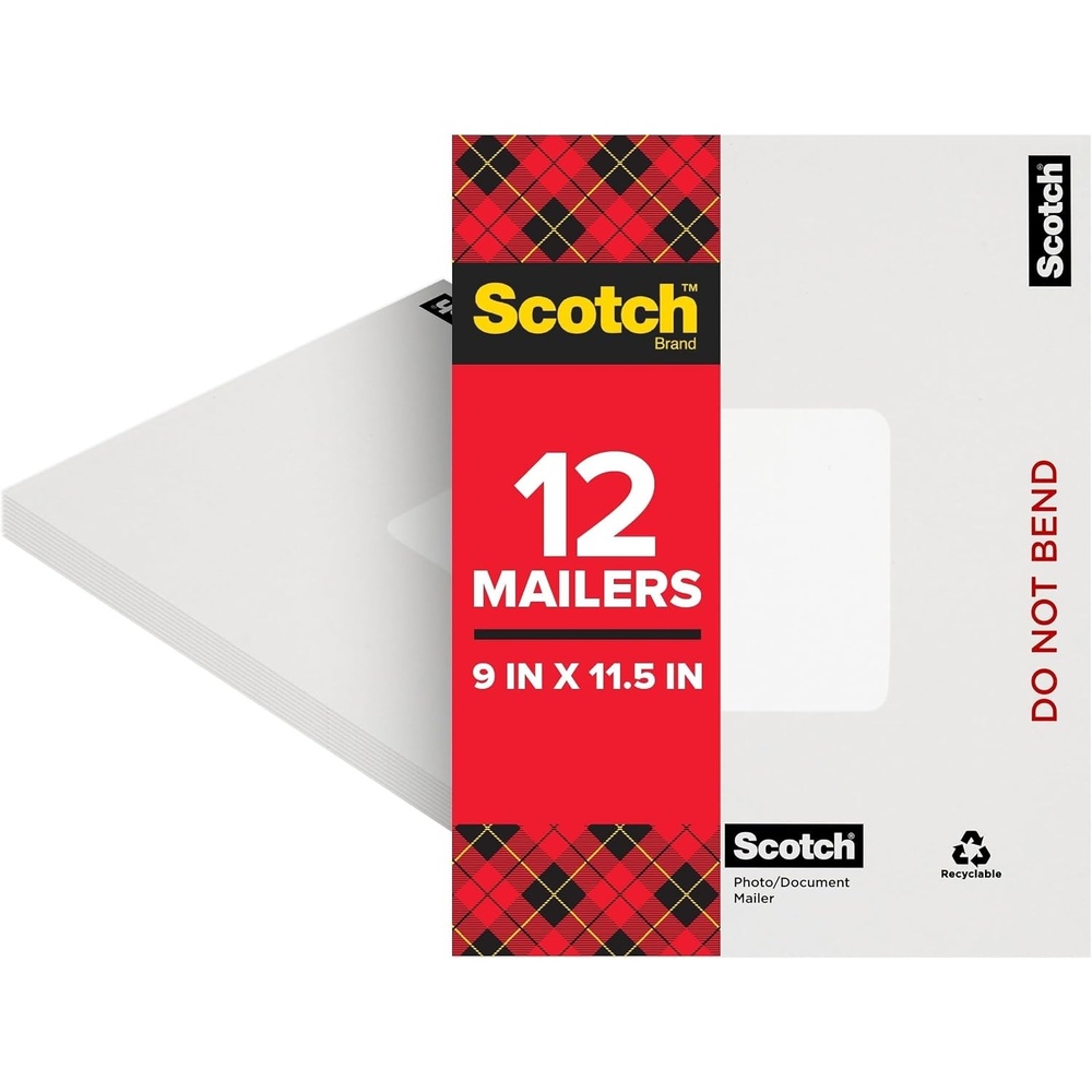 image:imageScotch PhotoDocument Mailer 9 x 115 Inches 12 Pack 79179 in x 115 in Pack of 12