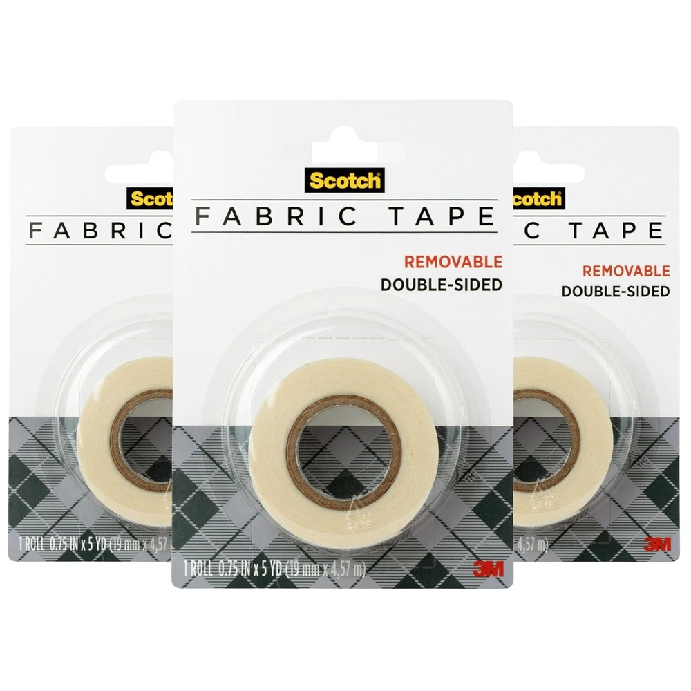 image:imageScotch Removable Fabric Tape 34 in x 180 in 1Pack Removable and Double Sided FTR1CFTPack of 3