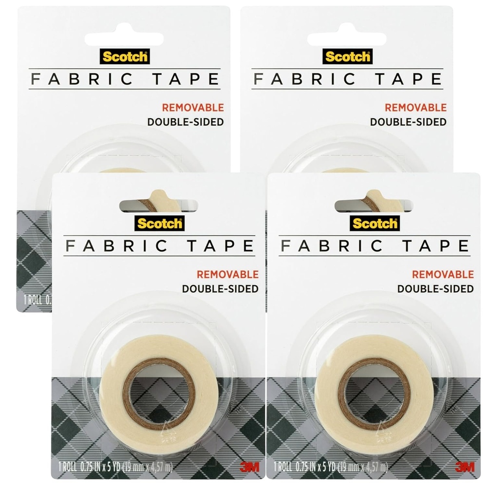image:imageScotch Removable Fabric Tape 34 in x 180 in 1Pack Removable and Double Sided FTR1CFTPack of 4