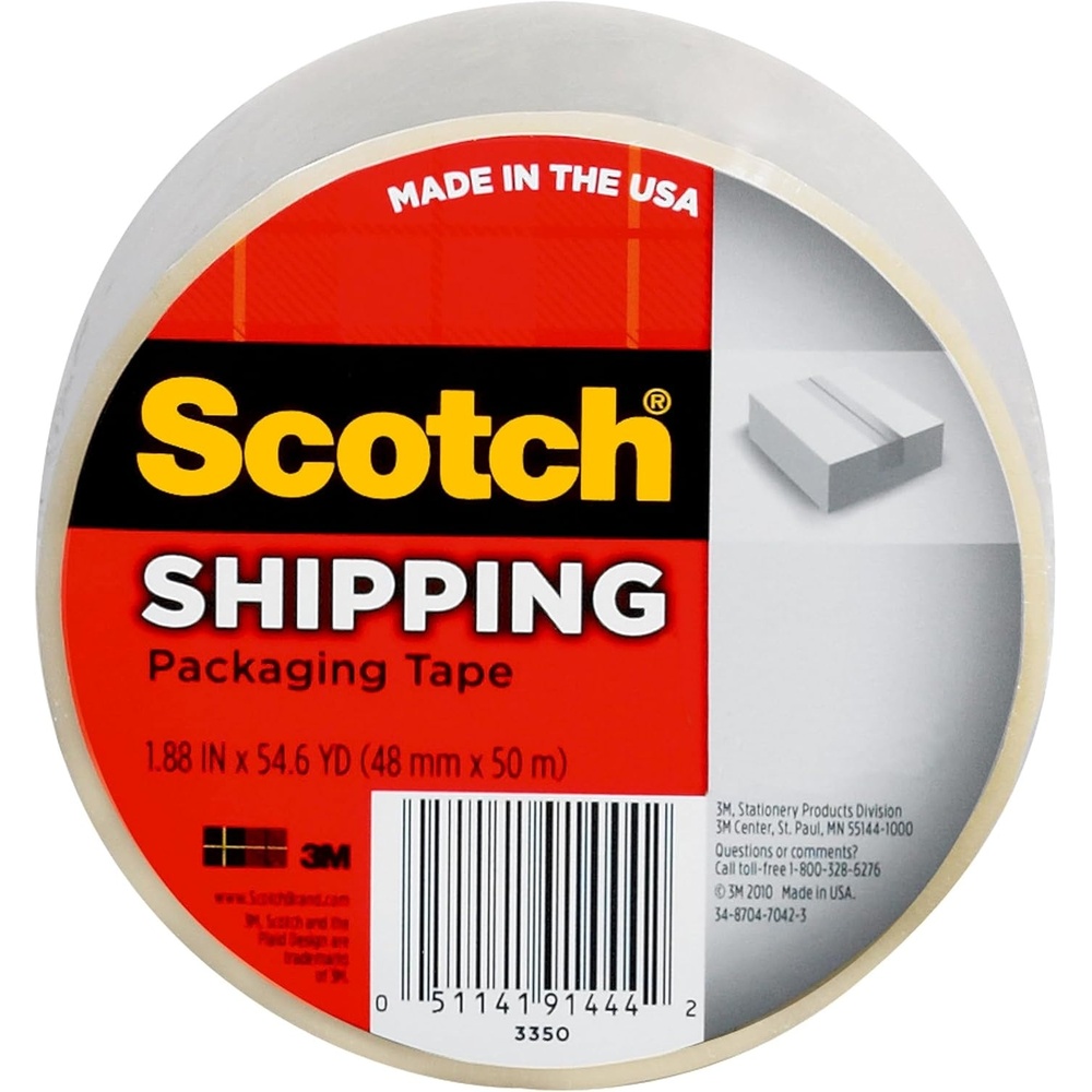 image:imageScotch Shipping Packaging Tape 188 x 546 yd 1 Roll 3350