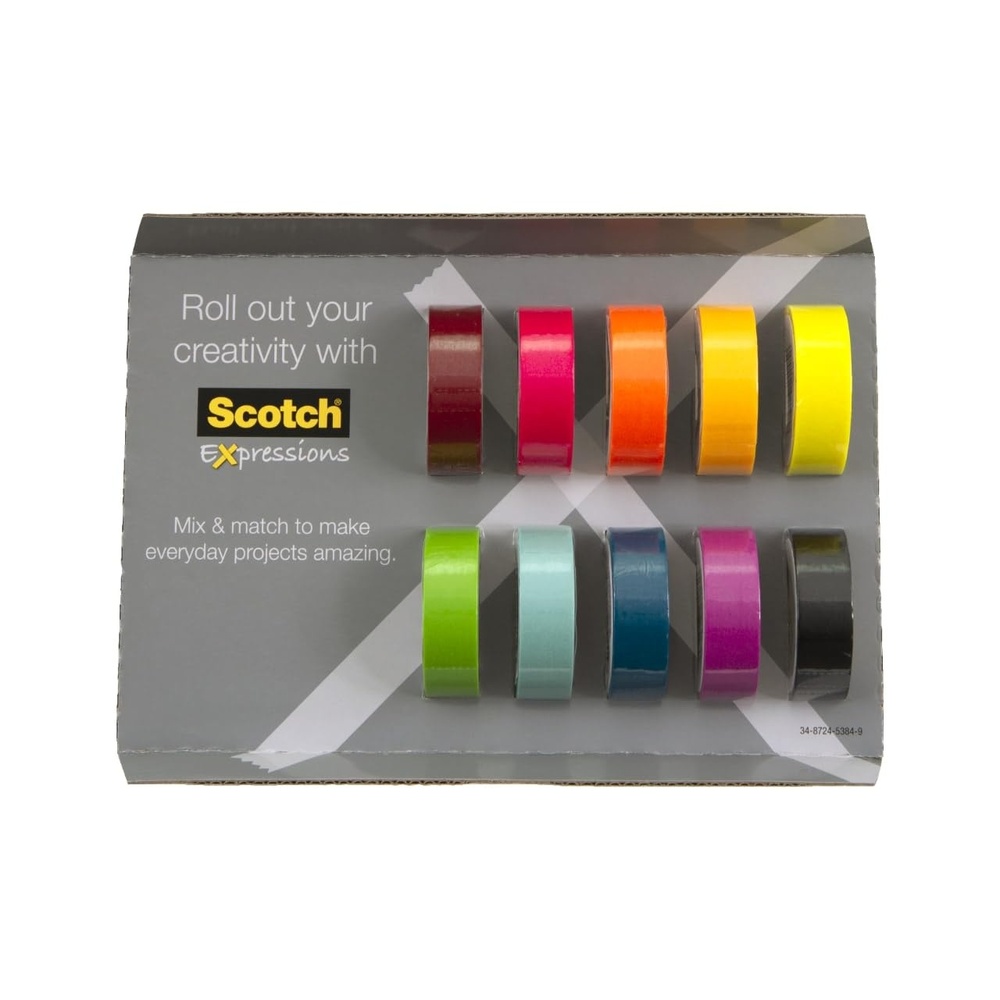 image:imageScotch Washi Tape 10 Rolls Great for Use in Bullet Journal School Supplies Craft Supplies and Teacher Appreciation Gifts C31710SIOCSmall