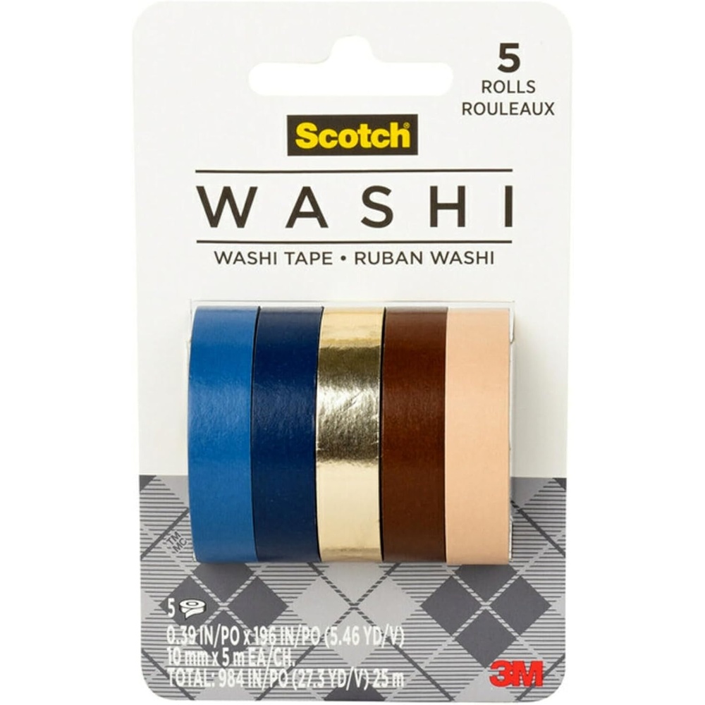 image:imageScotch Washi Tape Earth Design 5 Rolls Great for Bullet Journaling Scrapbooking and DIY Dcor C10175P6 Small