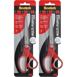 Scotch 7″ Multi-Purpose Scissors, Great for Everyday Use (1427)(7-Inch (Pack of 2))