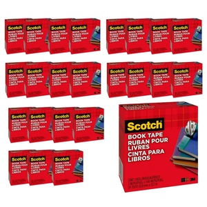 Scotch Book Tape, 2 in x 540 in, Excellent for Repairing, Reinforcing Protecting, and Covering (845)(24)