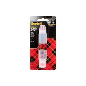 Scotch Clear Glue in 2-Way Applicator, 1.6 oz, Photo Safe and Non-Toxic(1.6 oz  1-Pack)