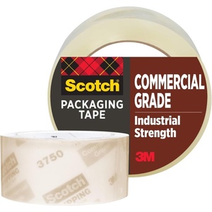 Scotch Commercial Grade Shipping Packaging Tape, Clear, 1.88 in x 54.6 yd, 1 Roll with Heavy Duty Dispenser, Industrial Strength, Heavy Duty Packing Tape for Shipping, Moving, and Storage(1 Roll)