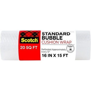 Scotch Cushion Wrap, 16 in x 15 ft., 1 Roll/Pack (7924)(20 Sq.FT (16 IN x 5 YD))
