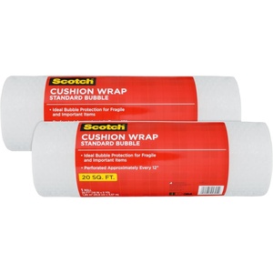 Scotch Cushion Wrap, 16 in x 15 ft., 1 Roll/Pack (7924)(20 Sq.FT (16 IN x 5 YD) (Pack of 2))