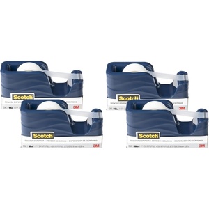 Scotch Desktop Tape Dispenser, Molten Ink (Navy), 2.13 in. x 2.75 in. x 5.25 in., 1 Tape Dispenser((Pack of 4))