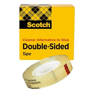 Scotch Double Sided Tape for Crafts, Scrapbooking, Teacher School Supplies, Arts and Crafts, Junk Journal Supplies, 0.50 in. x 900 in., 1 Refill Roll(1 Count (Pack of 1))