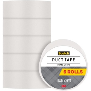 Scotch Duct Tape1.88 in x 20 yd, Craft and Project Tape, White, 6-Pack