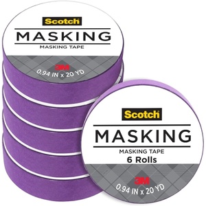 Scotch Expressions Masking Tape, .94 in x 20 yd., Purple, 6-Rolls