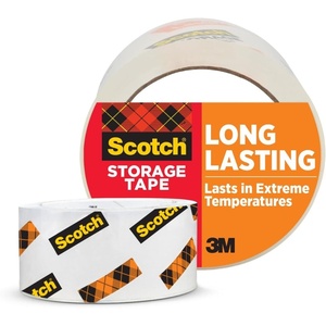 Scotch Long Lasting Storage Packing Tape, Clear, Storage Tape Withstands Extreme Temperatures, 1.88 in x 54.6 yd, 1 Refill Tape Roll(1 Roll)