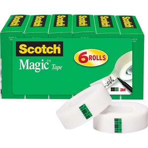 Scotch Magic Tape, 6 Refill Rolls, 3/4 x 1000 Inch (810K6)(12)