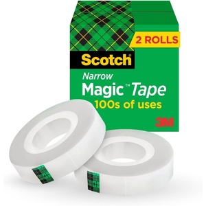 Scotch Magic Tape, Invisible, Home Office Supplies and Back to School Supplies for College and Classrooms, 3 Rolls(2 Rolls)
