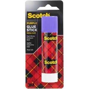 Scotch Mega Purple Glue Stick, 1.4 oz, Acid Free and Non-Toxic (6108-MEGA)(Pack of 1 (1.4 oz))