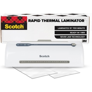Scotch Rapid Thermal Laminator, Ready in 1 Minute, Never Jam Technology Automatically Prevents Misfed Items, 9 inch, Includes 2 Pouches (TL909X-EF), 1 Packs per case(Laminating Machine)