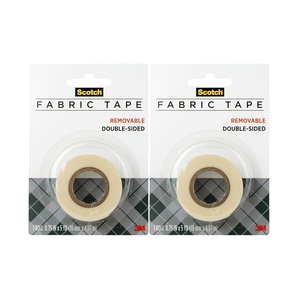 Scotch Removable Fabric Tape, 3/4 in x 180 in, 1/Pack, Removable and Double Sided (FTR-1-CFT)(Pack of 2)