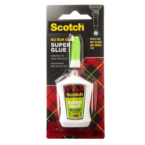 Scotch Super Glue Gel in Precision Applicator, .14 Ounces (AD125)(1 Count (Pack of 1))