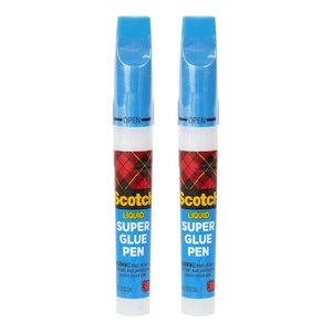 Scotch Super Glue Pen, .07 oz, Fast Drying Liquid Formula (AD126-P)(Pack of 2)