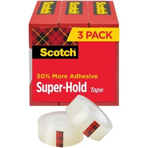Scotch Super-Hold Tape, 3/4 in x 800 in, 3/Pack (700S3)